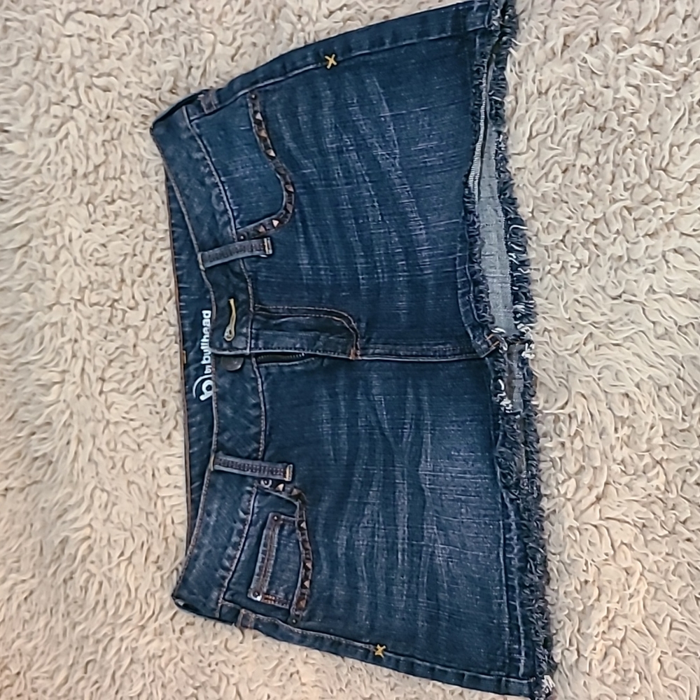 B by Bullhead jean mini skirt